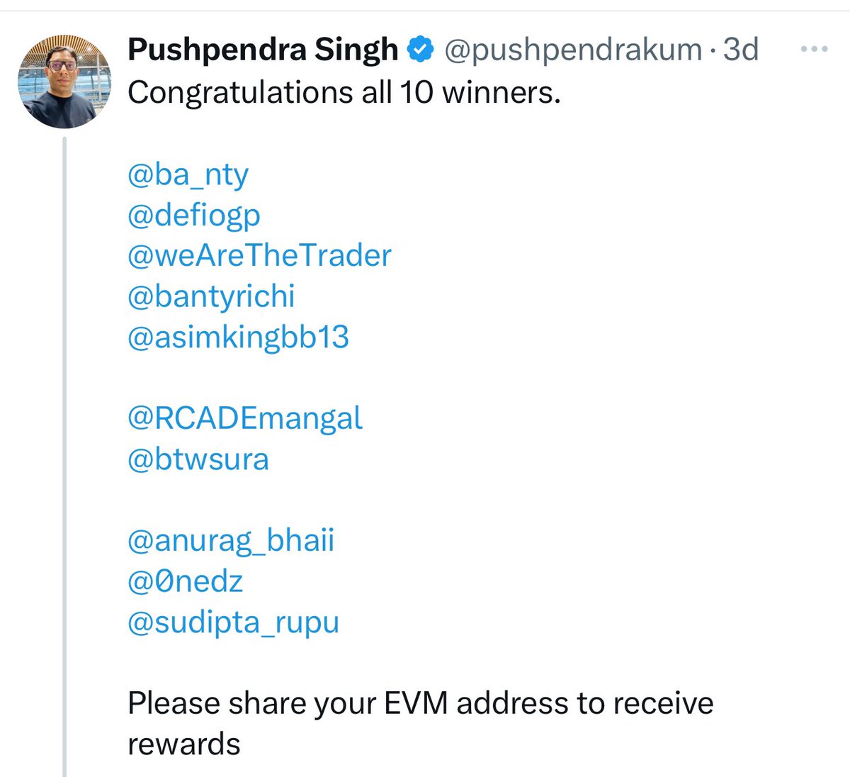 Pushpendra Singh tweet media