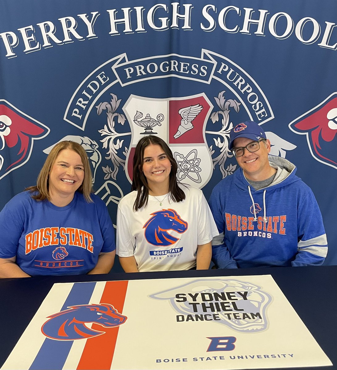 Congrats to Sydney Thiel for her commitment to Boise State University for the Mane Line Dance Team!
