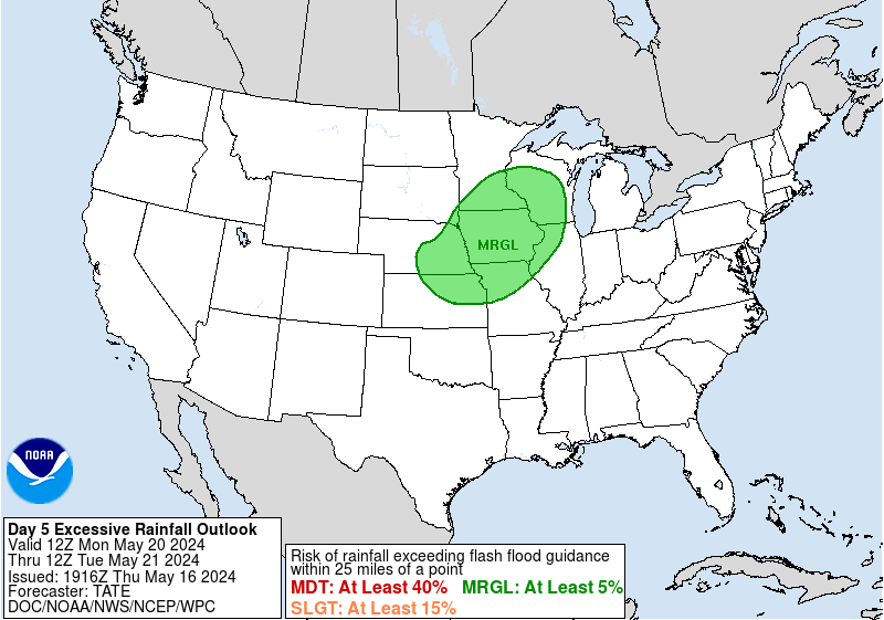 D4-5
MRGL risk in N US esp #MadisonWI,#RockfordIL,#DesMoines,#Davenport,#CedarRapids,#IowaCity,#RochesterMN,#SiouxFalls,#Omaha,#LincolnNE,#KansasCity,#OverlandPark,#Topeka,#Minneapolis,#StPaul
#Wxtwitter #FlashFlood #ILwx #WIwx #MNwx #IAwx #MOwx #KCwx #KSwx #NEwx #SDwx #SevereWx