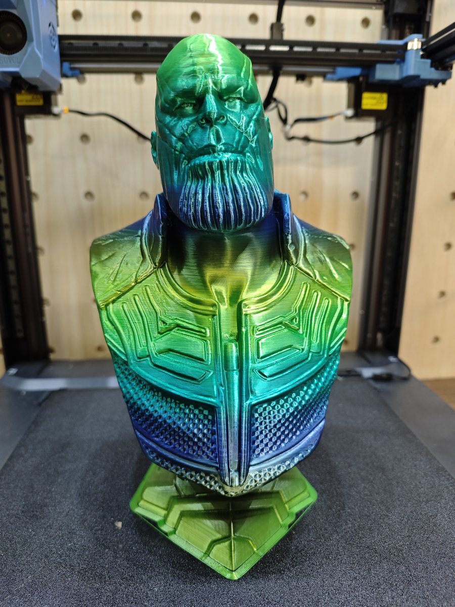 Infinity War Thanos bust🤩 credit to: printables.com/model/36688-in… printer: sovol3d.com/products/sovol… pla: sovol3d.com/collections/so…