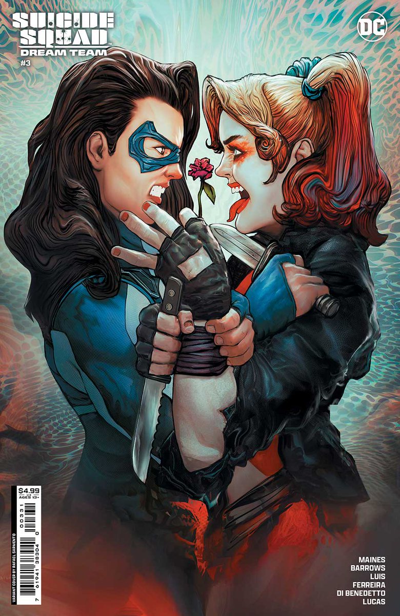 WHO IS WINNING THIS FIGHT? HARLEY OR THE DREAMER? Find out in the pages of 📚#SuicideSquad Dream Team #3 ✏️ @NicoleAMaines 🎨 @EddyBarrows @ebercomics 😻 @RafSarmento #Variant #CoverArt 👉ow.ly/9qlr50REQLh #AmandaWaller #SquadUp #DCComics #Arrowverse