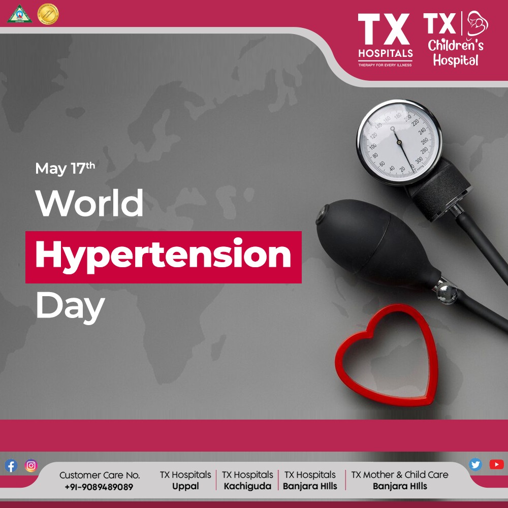 World Hypertension Day: Take control of your blood pressure for a healthier life. Get checked today! 🌍💓 #WorldHypertensionDay #BloodPressureAwareness #TXH #TXHospitals