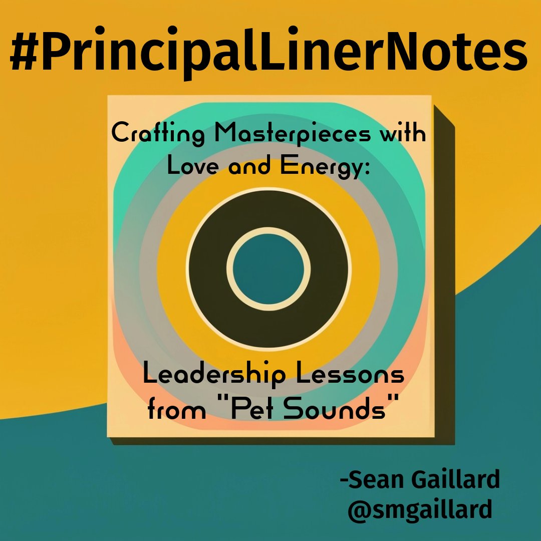 Here's my latest blog post for #PrincipalLinerNotes: principallinernotes.wordpress.com/2024/05/17/cra… We all have the ability to create a masterpiece. It just takes love and energy.