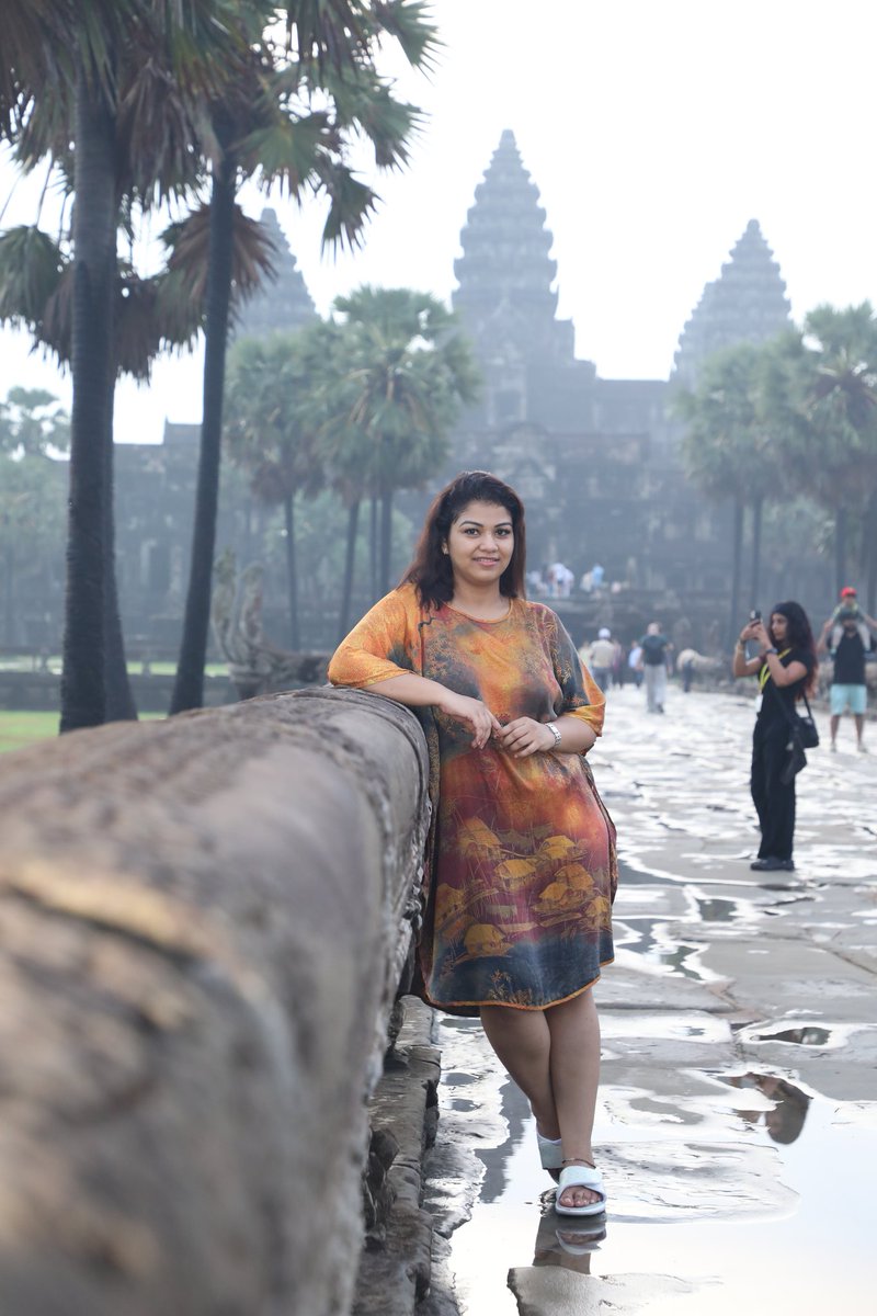 Blessed to visit 12th Century built Angkor Wat Temple dedicated to Lord Vishnu at Siem Reap, Cambodia for sunrise. Pride of Hinduisim standing tall over centuries #Origin #hindutemple #vishnu #Hindu #Cambodia #SiemReap #temples