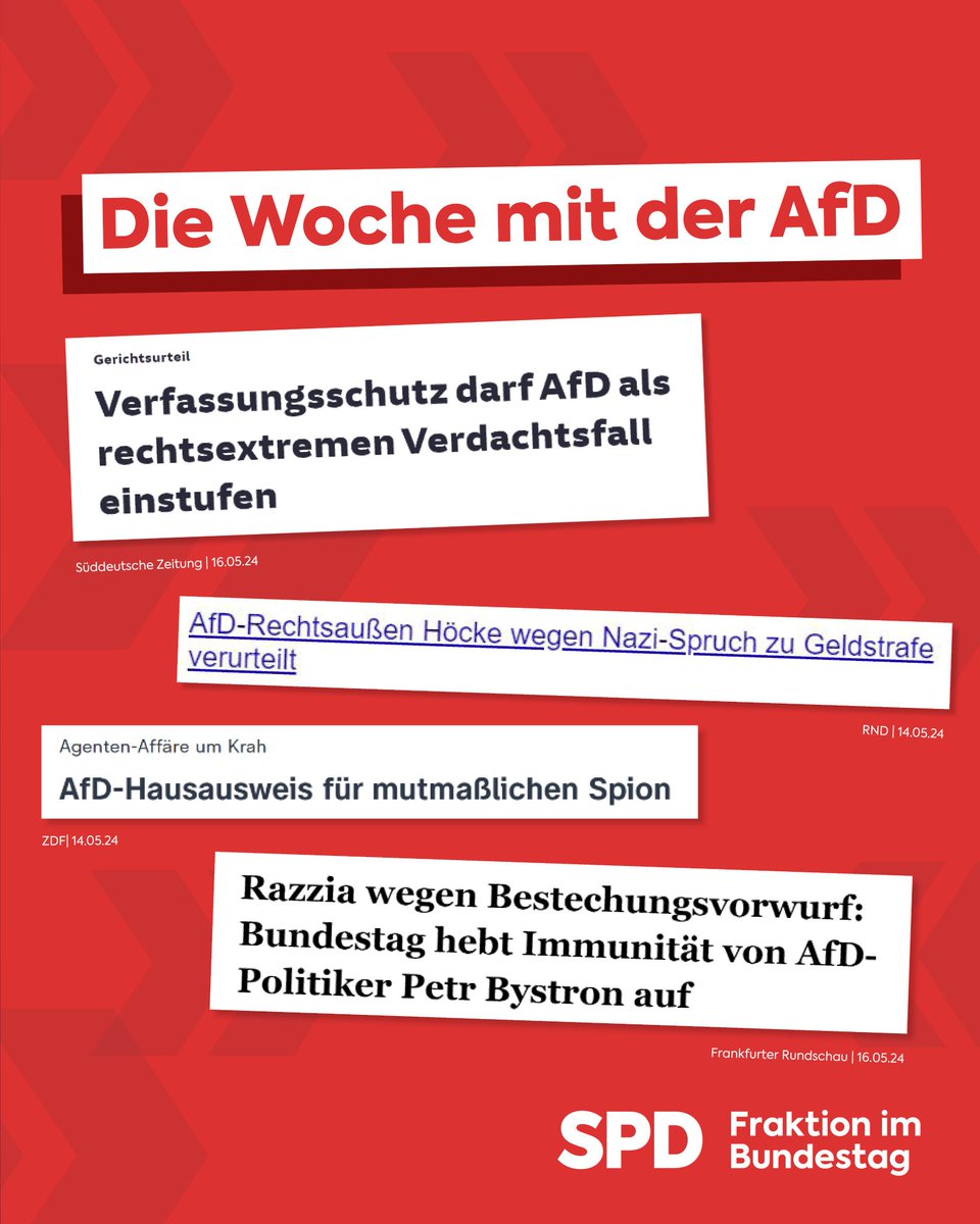 Moin,ihr Lieben 🍀🍀🍀 Habt einen schönen Tag 💚💚💚 Dann schauen wir mal,was die nächste Woche der braunen Trümmertruppe der #fckafd so bringt 🤨😁 Danke an @spdbt 🤜🤛 #AfDsindRattenfänger #AfDsindVerräter #Landesverräter