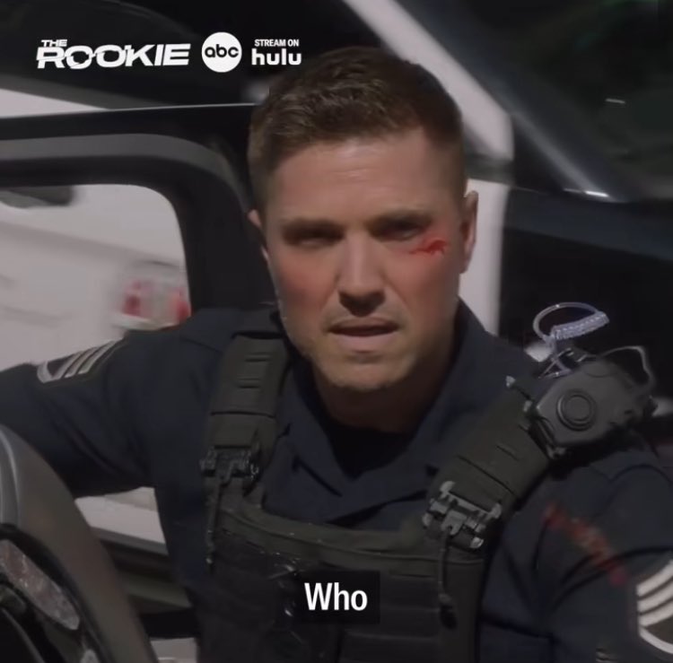 HD VERSION OF TIM FROM THE PROMO!!! 🤭😍 He’s got that “wow” and “in love” face 🤭 #TheRookie #TimBradford