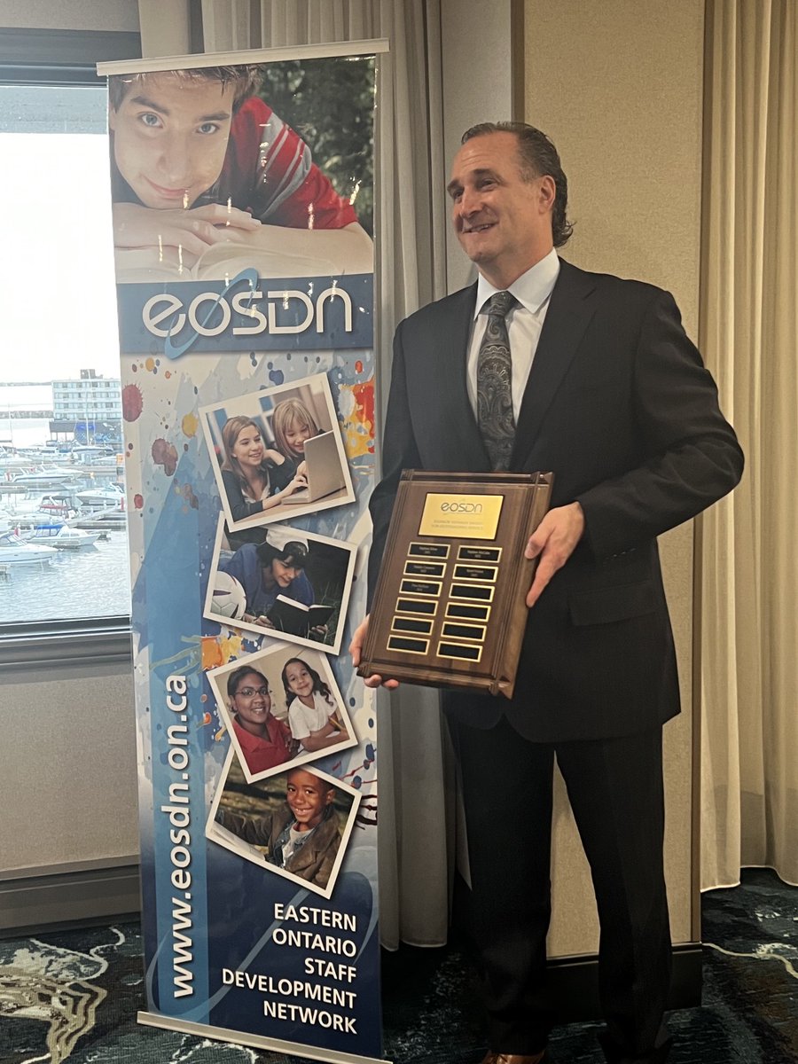Tonight we celebrate ⁦<a href="/Buffone_Pino/">Pino Buffone</a>⁩ as the 2024 recipient of the Eleanor Newman Outstanding Service Award. We are grateful for your leadership in ⁦<a href="/eostaffdevnet/">EOSDN</a>⁩ and for your ongoing support. Congratulations! ⁦<a href="/OCDSB/">OCDSB</a>⁩ ⁦@RCDSB⁩
