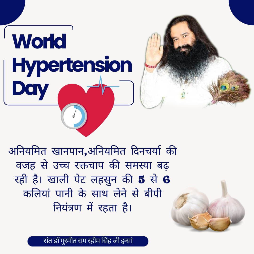 @vicky_insan07 @Gurmeetramrahim 'Measure Your Blood Pressure Accurately, Control It, Live Longer' 

#WorldHypertensionDay 

Saint MSG Always Motivate Us for healthy Tips day by day for living Good life.
#stayhealthy