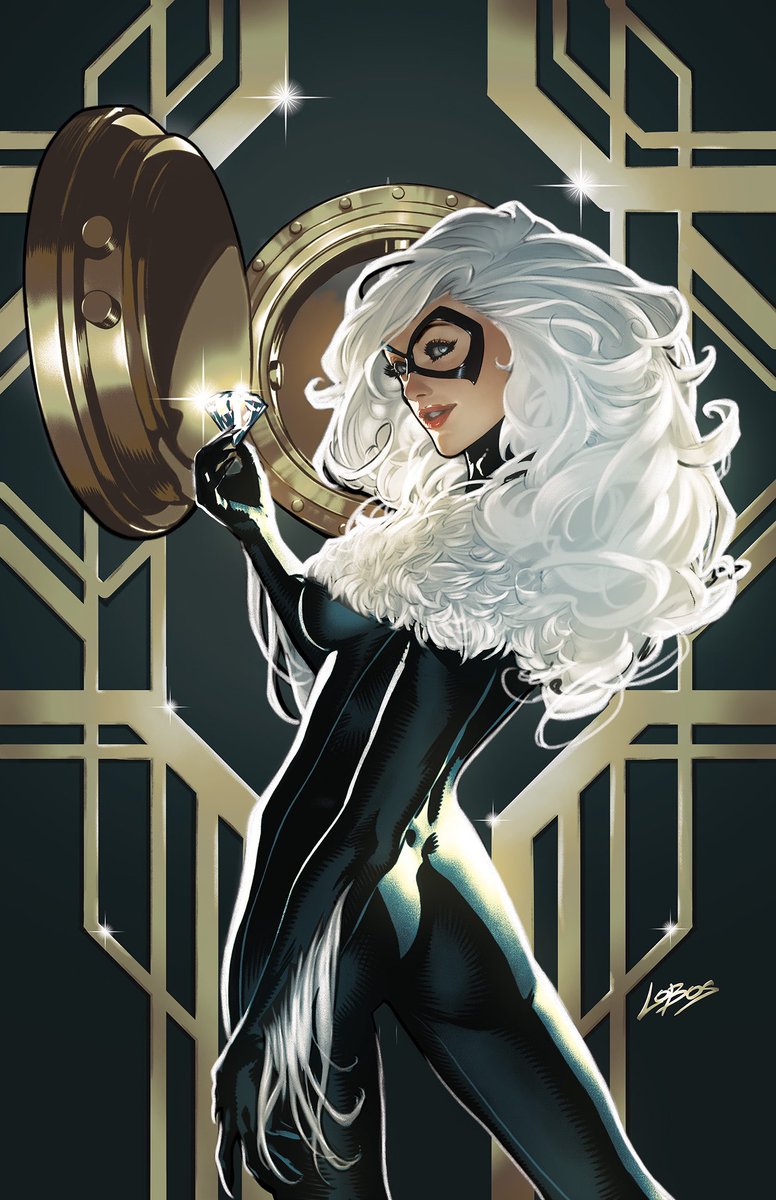 This Black Cat variant for Amazing Spider-Man #52 by Pablo Villalobos is so gorgeous