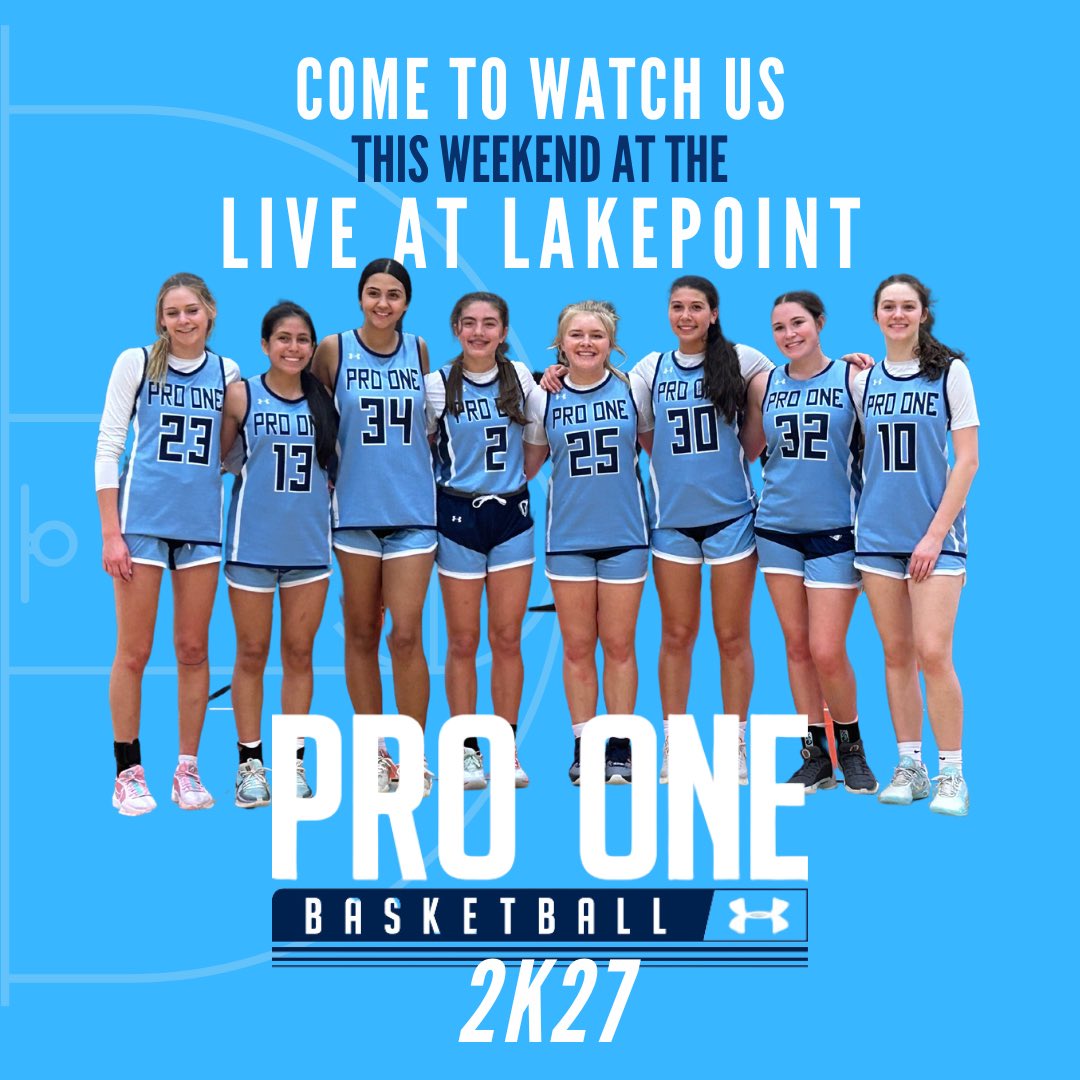 We are hitting the courts this weekend in Emerson GA! Come on down, grab some snacks, and let's cheer @Pro1GirlsBball See you there!