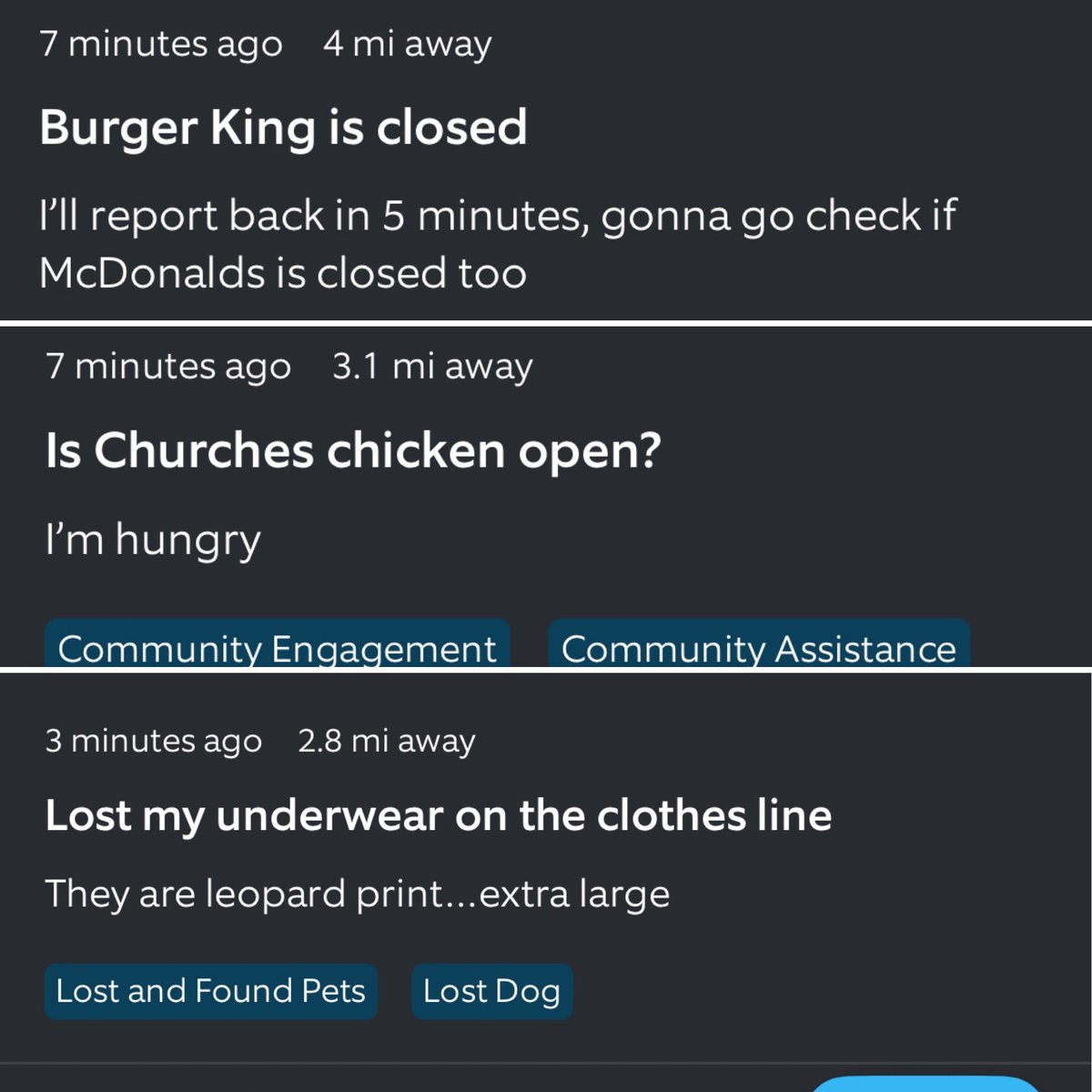 ParadiseAbar's tweet image. Peoples concerns after a #houstontornado … that last one 🤣🤣🤣