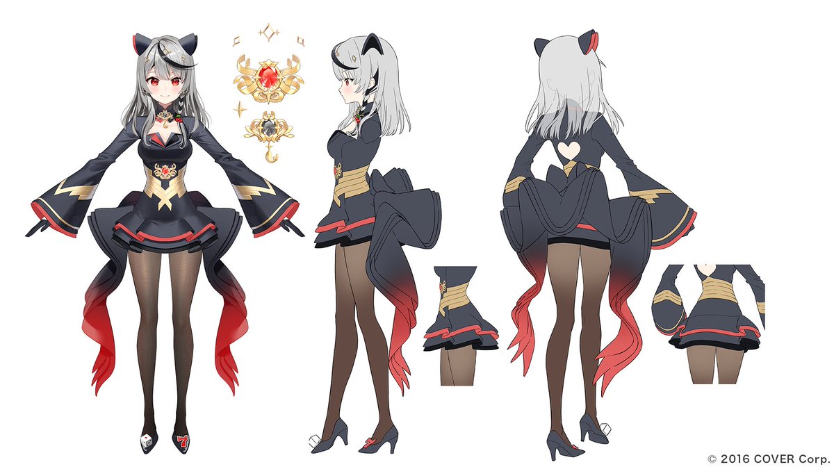 背中のハートも猫耳みたいなアクセもかわでしょ〜🥰 掴みどころない