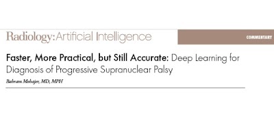 Faster, More Practical, but Still Accurate: Deep Learning for Diagnosis of Progressive Supranuclear Palsy doi.org/10.1148/ryai.2… @BahramMohajer @PennRadiology @PennRadRes #palsy #DeepLearning #AI