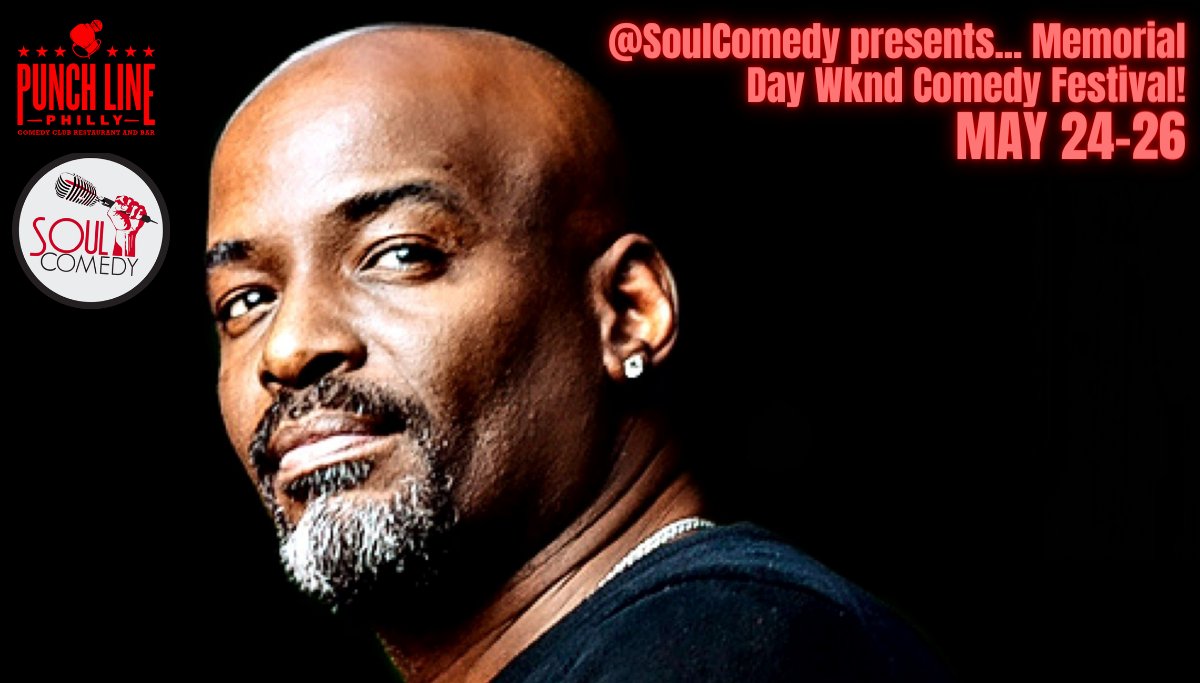 👉 @ComedyByTuRae will be BACK at Punch Line to host @SoulComedy Presents… Memorial Day Wknd Comedy Festival ‼️ May 24-26 is coming up FAST 🚨 Get your tickets NOW at livemu.sc/3QMTQUd 🎟️ Expect to laugh with JT Moore, Marcus Lavar, Shawn Harvey & more 🔥