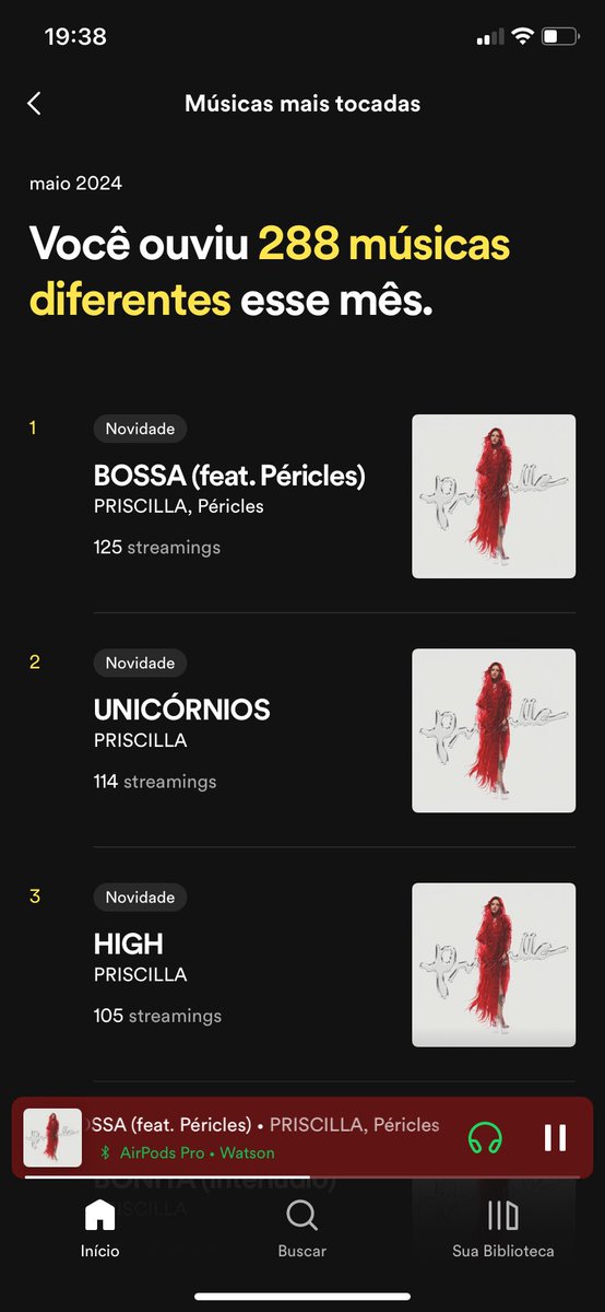 _owatson_'s tweet image. E ela  @_apriscilla_ está dominando meu Spotify mais um mês como sempre 😻😻