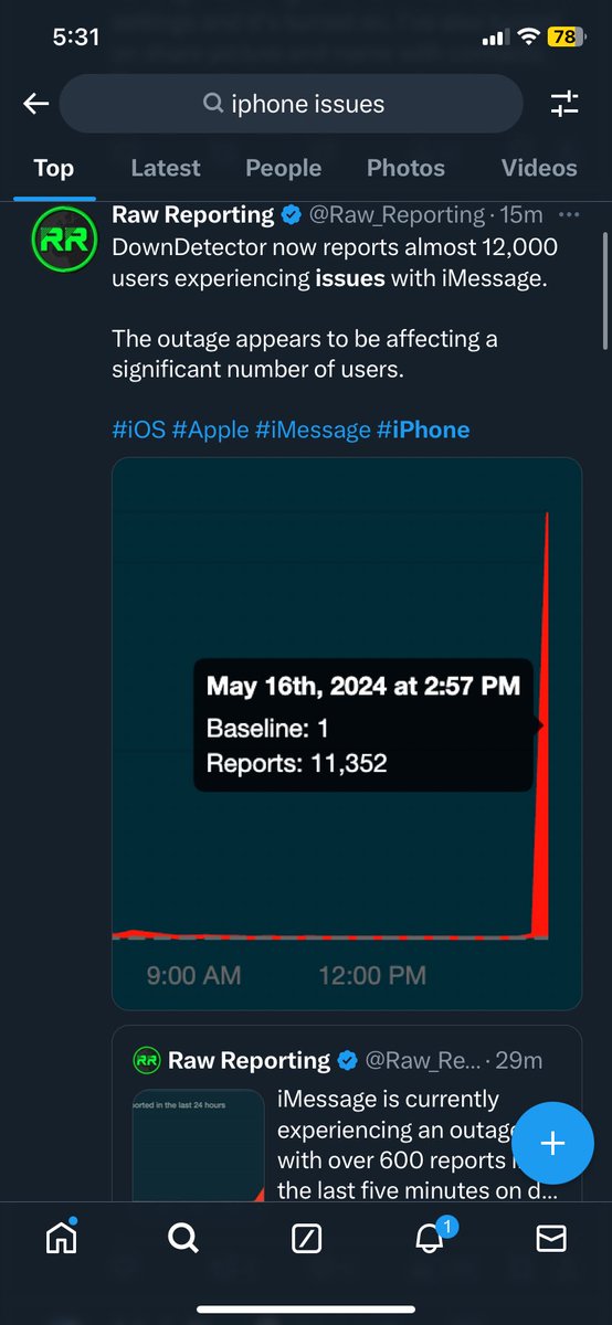 erica_guz22's tweet image. The only reason I kept this app ! To check for issues like now 🥲 #iphoneissues thanks X #imessage down !