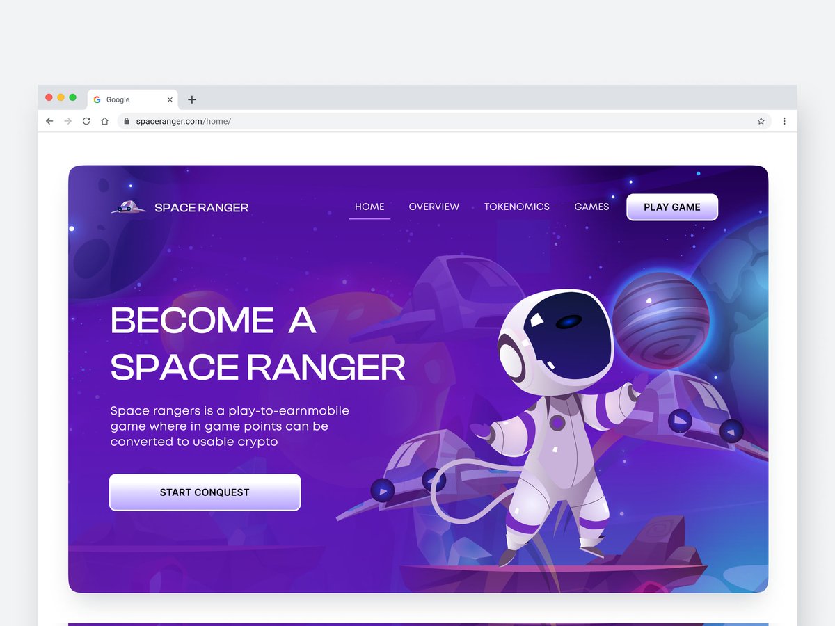 king_goodness's tweet image. It&apos;s day 25✨

Designed an landing page hero section for a play to earn gaming platform. 

#30daysofweb3design #Web3 #shopping #ecommerce #web3productdesigner #Defi #blockchain