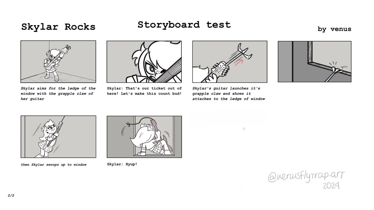 vee_flytrap's tweet image. Skylar Rocks Storyboards I did for @SkylarRocksOff so happy to be working with them 🎸✨#IndieAnimationDay
