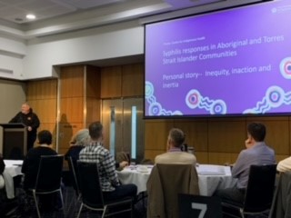 Poche Centre Director, @researchjames, speaking at the @ASHMMedia Roundtable Towards Eliminating Congenital Syphilis in Australia earlier this week in Canberra.