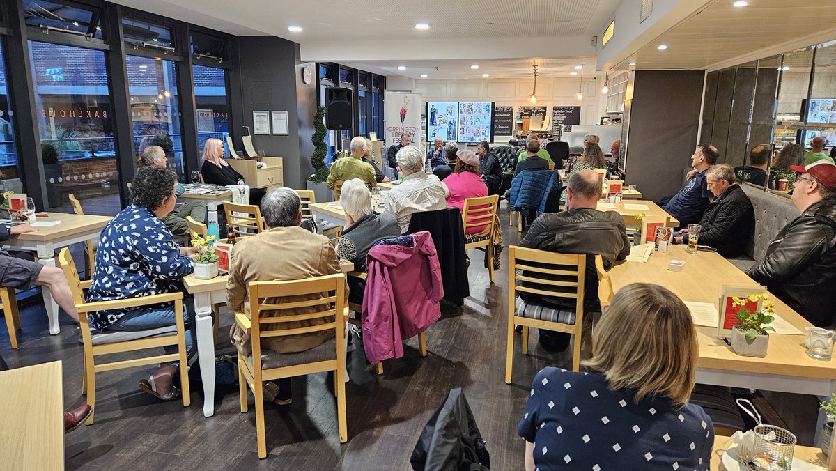 A fascinating & funny look at the music careers of 2 great characters at 'The Melody Makers' tonight as part of #OrpingtonLiteraryFestival. Thanks to Alf Martin and Nicky Forbes for some incredible stories, Khalid Siddiqui for leading proceedings, and BR6 Bakehouse for hosting.