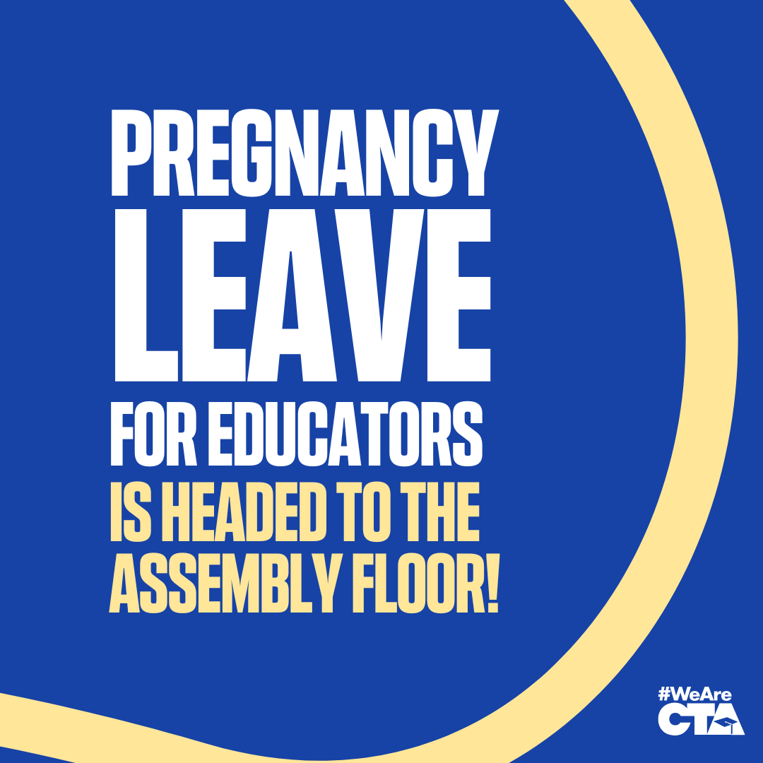 We're one step closer to fixing a broken system that leaves educators without any paid disability related to pregnancy! #AB2901 passed through Appropriations and is headed to the Assembly floor. #PregnancyLeaveNow #WeAreCTA