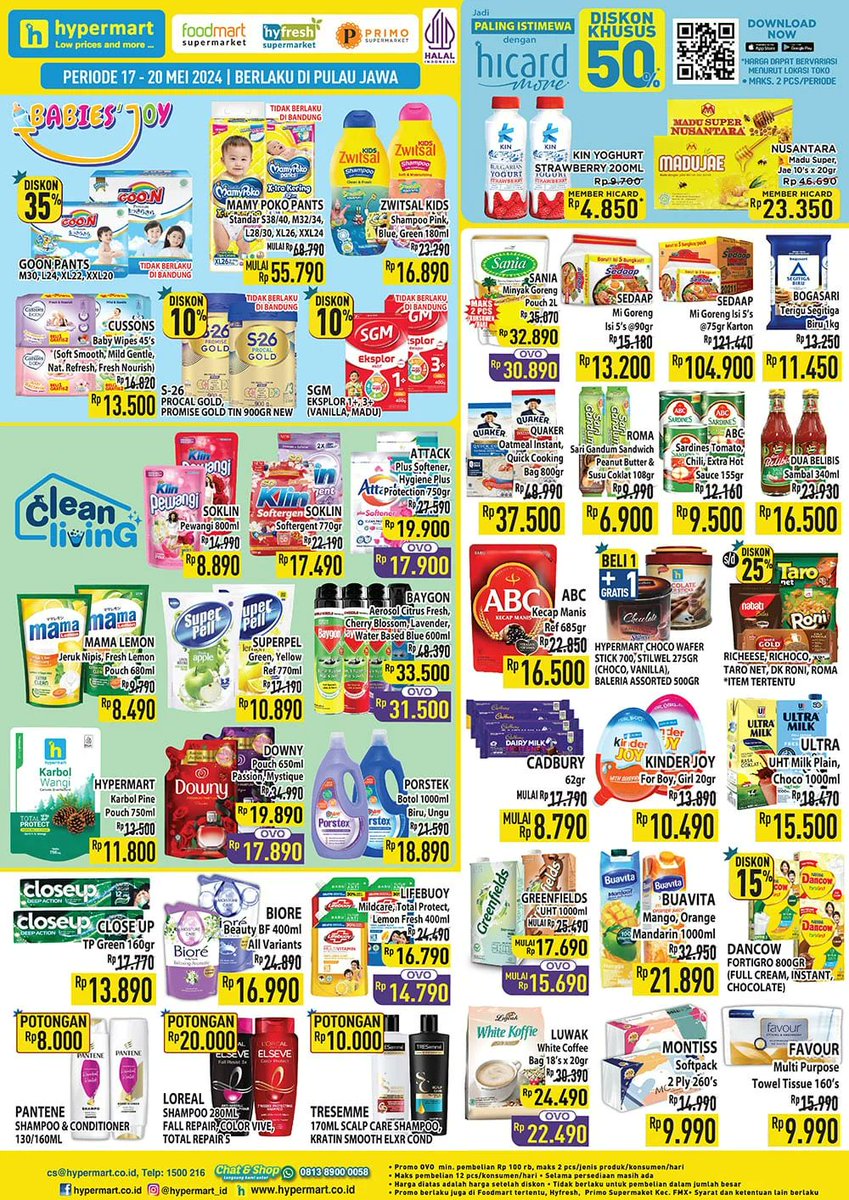 promojsm's tweet image. Promo Hypermart Terbaru 17 - 20 Mei 2024
| 17 - 23 Mei 2024
jsm-promo.com/2023/06/katalo…
#hypermart #promohypermart #promokoran #katalogpromosi #promojsm