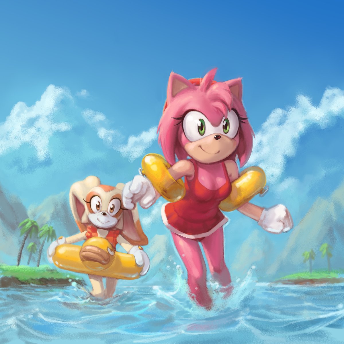 Cream And Amy Sonic