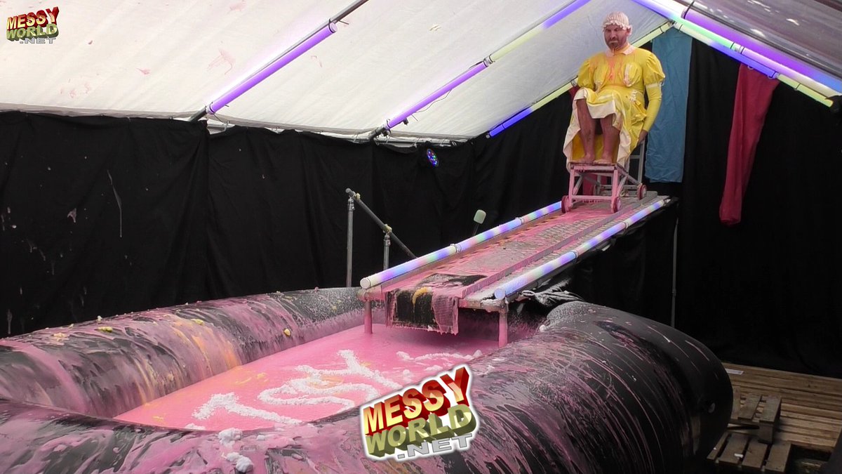 InGunge's tweet image. So me and @CallumLeighUK are sat preparing for a @MessyWorldGirls shoot tomorrow and have worked out I’ve been sent down and gunged in the PLUNGA a whopping total of 19 TIMES!!! 🤯 💦 Although I need to make it at least 20 to be happy haha #gunge #gunged #gunging