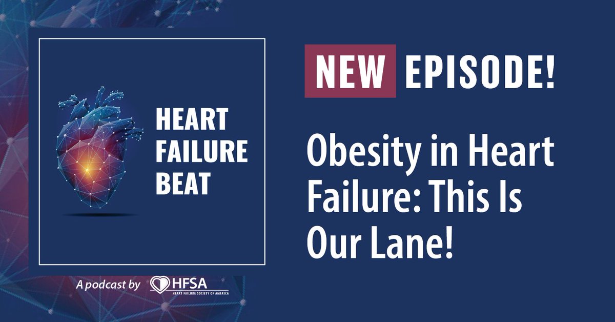 #HFBeat Episode Drop 🎧 @MHBeasleyMD and @priyaumapathi welcome @nurtitionHF and @adrianjdasilva to discuss the evaluation and management of obesity in patients with heart failure. Plus, Michael talks to transplant recipient Mr. Spiro Papakosmas about his experience with heart