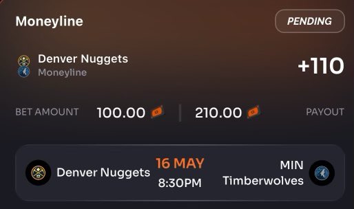Nuggets ML(+110) ReBet Duet w/ @DoctorProfit Doc and I will cash B2B +money lines today. If you are in one of these 47 States, you can tail on Rebet✅ Use code AUSTIN for $100 Deposit Match when you join with the link⬇️ rebet.page.link/Ka4BtSVZ63mVKW…