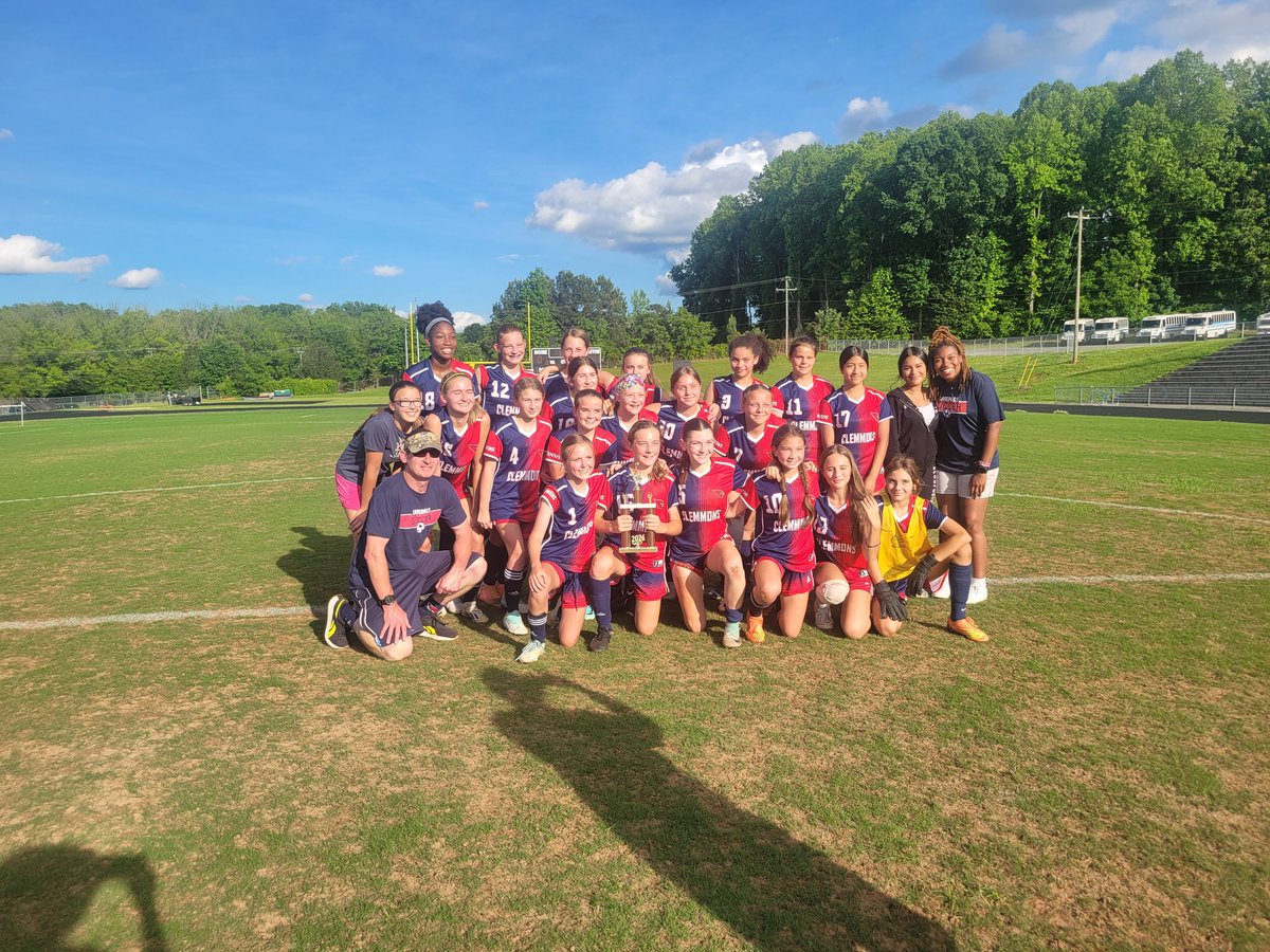 WendyCheek1's tweet photo. Another championship for Clemmons Middle. Great job soccer team @CMSCardsWSFCS https://t.co/8RUl44qK6t