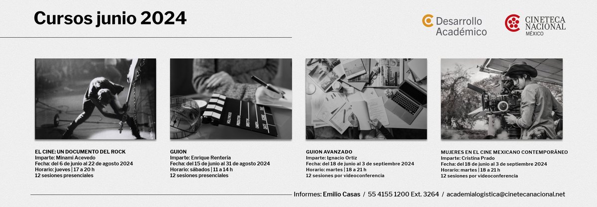 ¡𝐅𝐨𝐫𝐦𝐚 𝐩𝐚𝐫𝐭𝐞 𝐝𝐞 𝐥𝐨𝐬 𝐜𝐮𝐫𝐬𝐨𝐬 𝐝𝐞𝐥 𝐚́𝐫𝐞𝐚 𝐝𝐞 𝐃𝐞𝐬𝐚𝐫𝐫𝐨𝐥𝐥𝐨 𝐀𝐜𝐚𝐝𝐞́𝐦𝐢𝐜𝐨! Inscripciones: academialogistica@cinetecanacional.net Información completa: tinyurl.com/3dbhzn3b