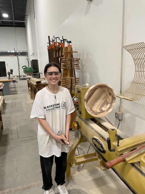 At HHS, the pursuit (and achievement!) of excellence can be found in ALL of our classrooms, including the woodshop. Exhibit A: This incredible bowl, handmade by Jordan Peterson '24.  It's spectacular!