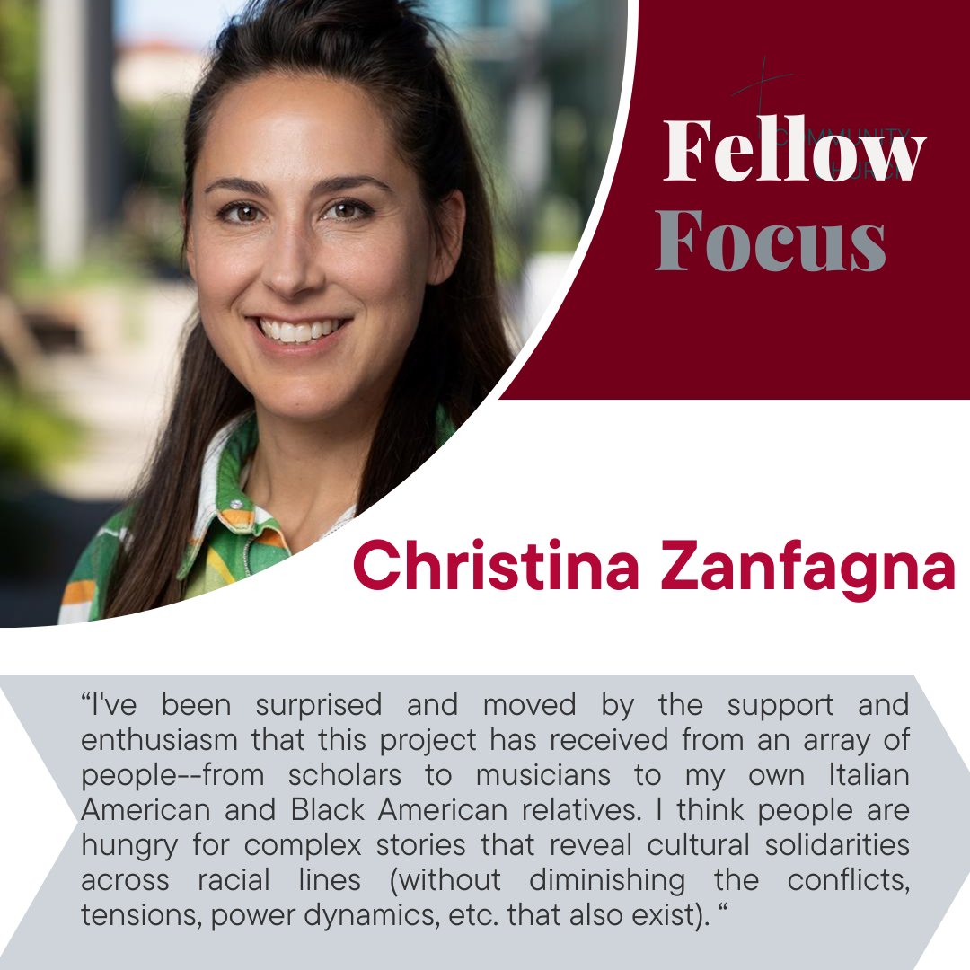 Prof. Christina Zanfagna is a bicoastal Italian American and a scholar of Black popular music who grew up in the worlds of hip hop and basketball. Read her CAH profile here:
bit.ly/fellowsprofiles