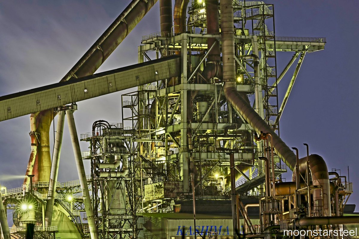 日本製鉄 東日本製鉄所 鹿島地区 第1高炉(炉容積5370㎥、2004/9第1次