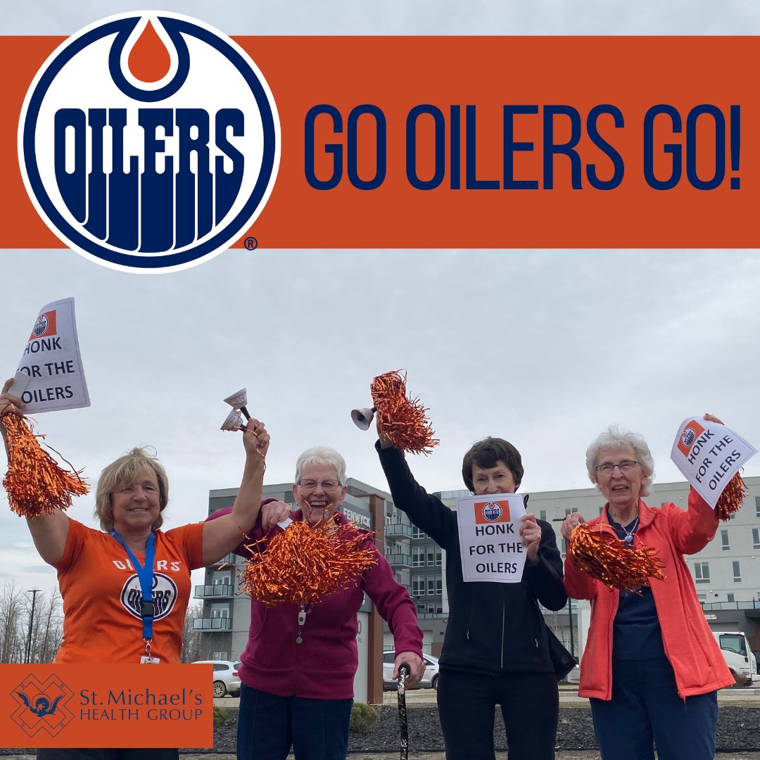 We’re cheering on the Oilers in their playoff run! Let’s go Oilers!!

 #sprucegrove #sprucegroveseniors #sprucegrovecommunity #seniorhousing #independentliving #parklandcountyseniors #independentseniorliving #fenwyckheights #StMichaelsHealthGroup #GoOilers #LetsGoOilers