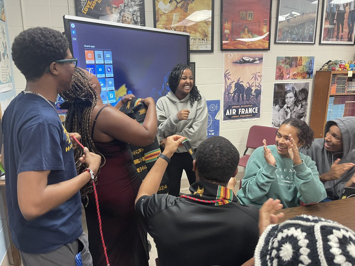 Today was an emotional day!  My <a href="/atherton_high/">J.M. Atherton High School</a> kiddos have me all in my feelings.  First one of my seniors surprised me with a custom jacket and then <a href="/AthertonHS_BSU/">AHS BSU</a> students getting their stoles and cords for graduation 🧑‍🎓🥹💕