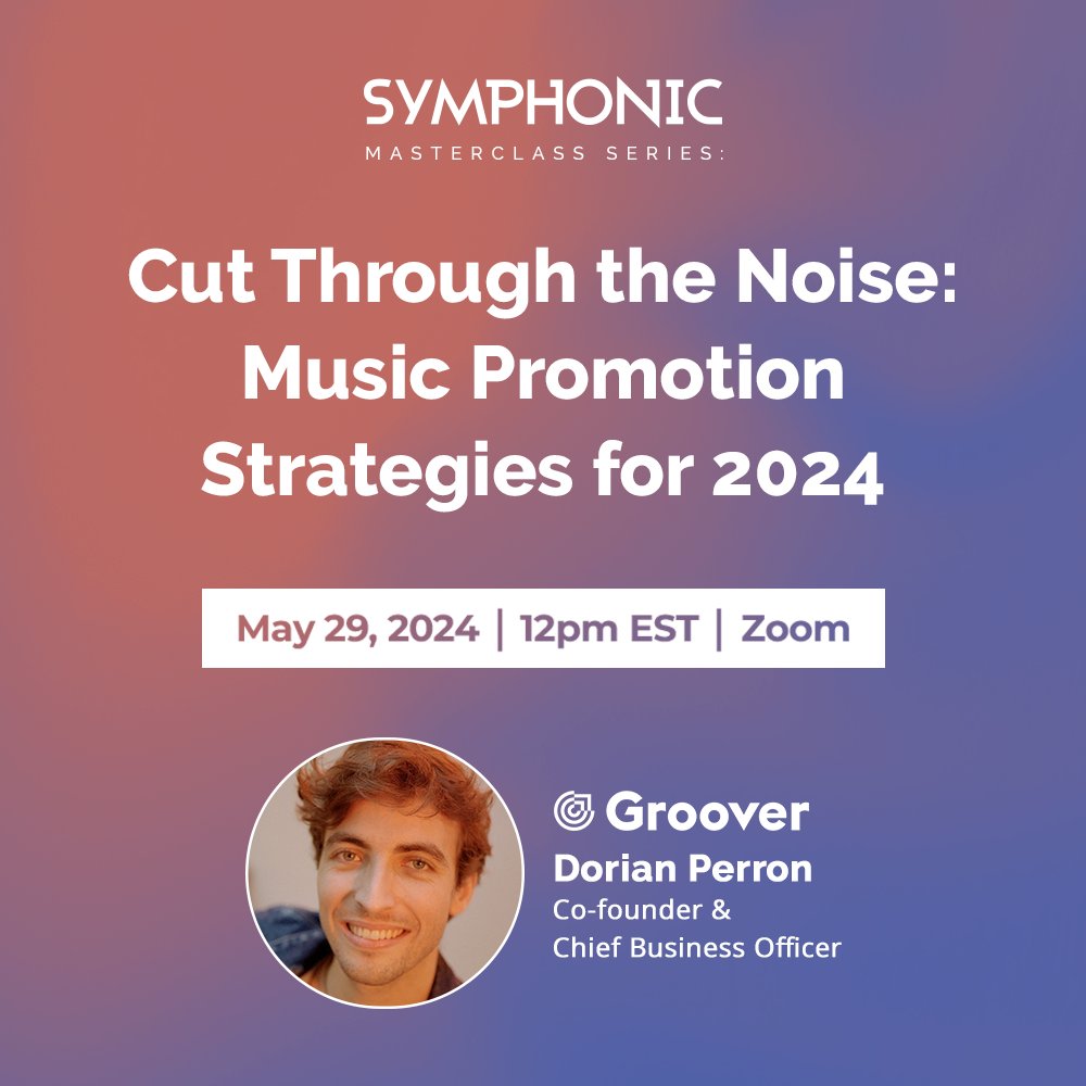 Lost in the #music sea? Build your fanbase & audience! Join the FREE @HeyGroover Masterclass (5/29, 12pm EST) Learn industry tips & tricks to get your music heard! Secure your spot using the link in our bio!👀