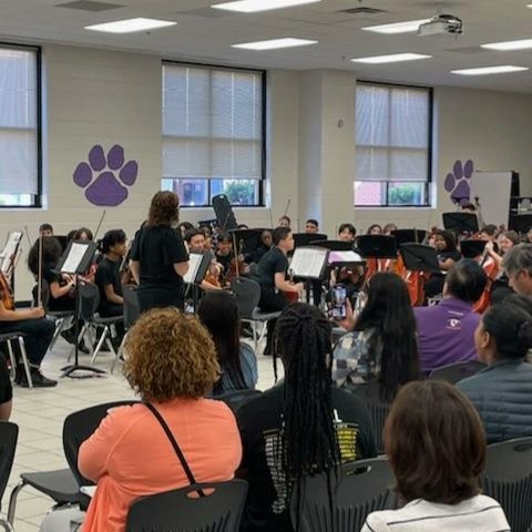 6th Grade and Chambers Orchestra Spring concert tonight! Great performance by Ms. Stuttgen and her students 💜🎶🎵