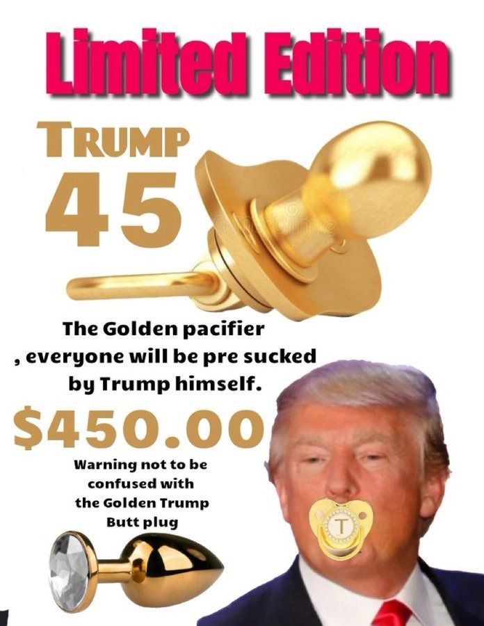 Trump Golden Pacifier Check on my #blog --> sydesjokes.blogspot.com/2024/02/trump-…