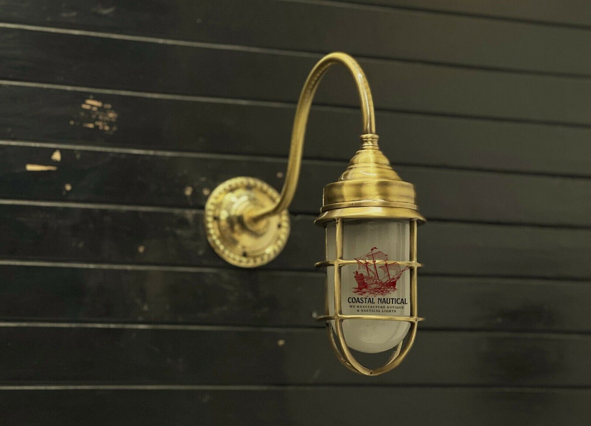 Excited to share the latest addition to my #etsy shop: Antique Arched SwanGoose Neck Vintage Style Brass Wall Sconce Marine Light etsy.me/3UJag0Y #gold #bedroom #housewarming #cincodemayo #metalworking #coastaltropical #antiquelamp #etsysale #walldeco