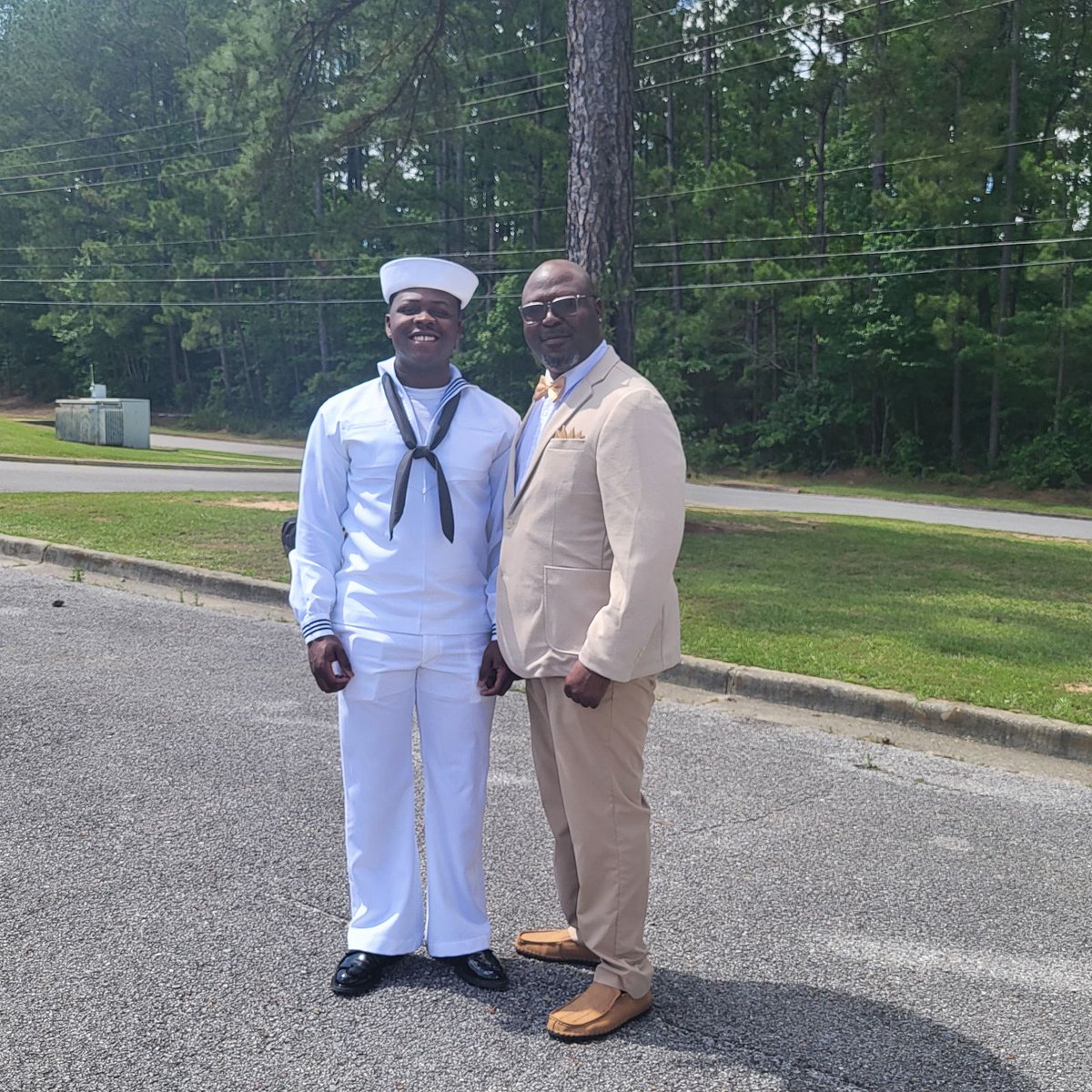 My son and I yesterday after he graduated from A school..#GoNavy ⚓️