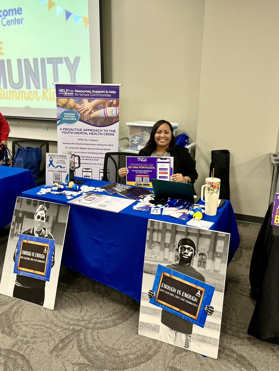 Enough is Enough is at the Welcome Center Unity in the CommUNITY event tonight! Come learn about ways to get involved and the HELPme app! 

#EnoughIsEnough #BetterTogether #BetterEveryDay