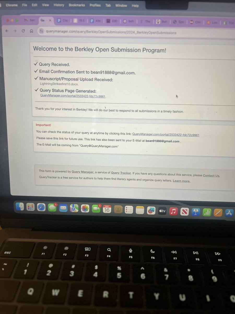 Applied to the #berkleyopensubmission program through @penguinrandom with my completed manuscript— wish me luck 🍀 #mandibean #writer #writing 
#writinglife