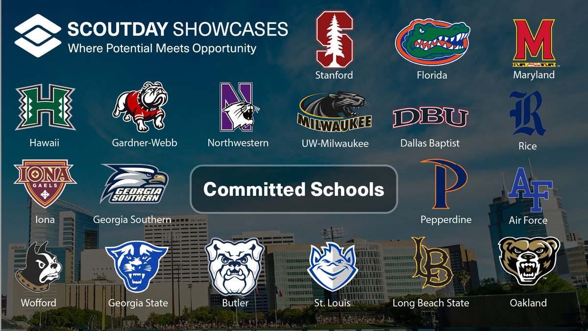 Check out this impressive lineup of schools attending the <a href="/SDShowcases/">ScoutDay Showcases</a> this summer 👀

Don't miss out on this opportunity to get on the field with these coaches!

Check it out: scoutdayshowcases.com