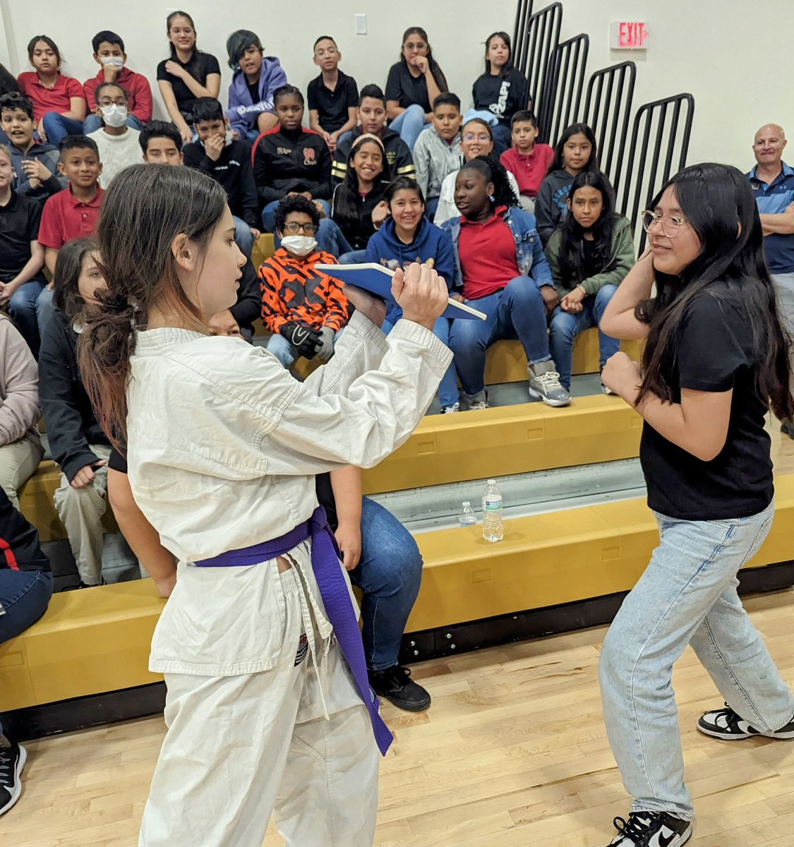 Our incoming 6th graders were excited when they found out that they have the option to sign up for karate next year as 6th graders with our Kick Start Program. #ItStartsWithUs #KnightNation