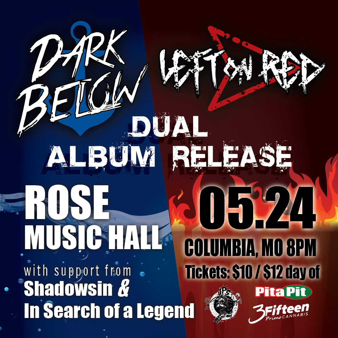 The wait is finally over! Tonight we release our Full Album, alongside Left On Red and their Album at Rose Music Hall!

Join us for an unforgettable night of music, with Shadowsin and In Search of a Legend.
fb.me/e/5Mmphd8ia

stores.inksoft.com/dark_below/sho…