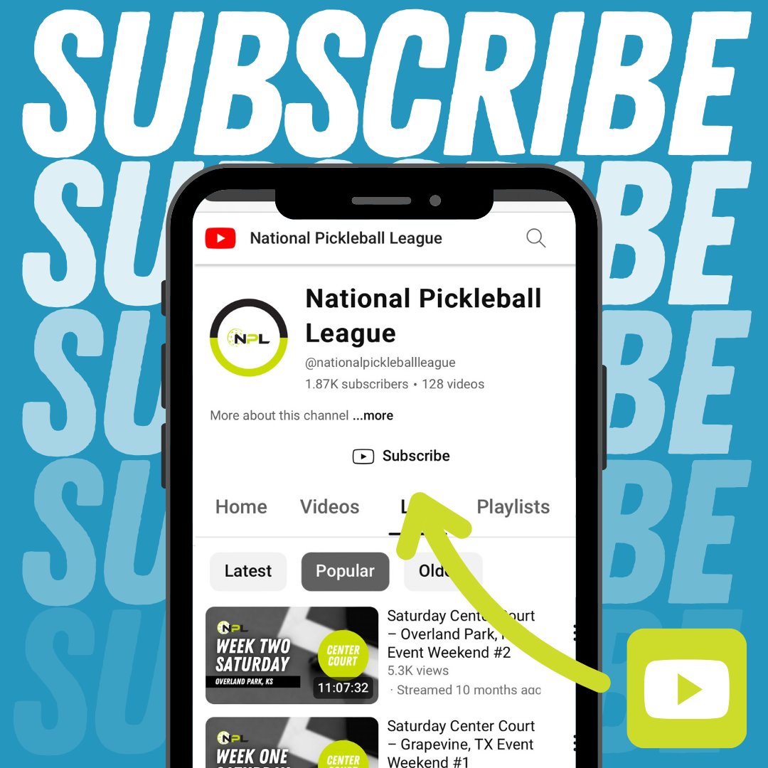 We make it easy to view your favorite matches, so subscribe to stream 📲 Our YouTube Channel houses past play, livestreams on each court, PLUS a special play-by-play commentary straight from Center Court– all weekend long. Tap to subscribe: bit.ly/4akt78h