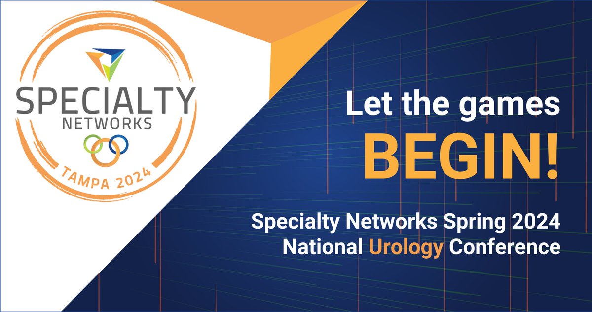 The National #Urology Conference begins today! ​We're excited to announce a new addition to this year’s meeting – the SN Olympics. Bring your excitement &amp; spirit of teamwork! We look forward to seeing you here.
View the meeting agenda, faculty &amp; more here: web.cvent.com/event/c206081b…