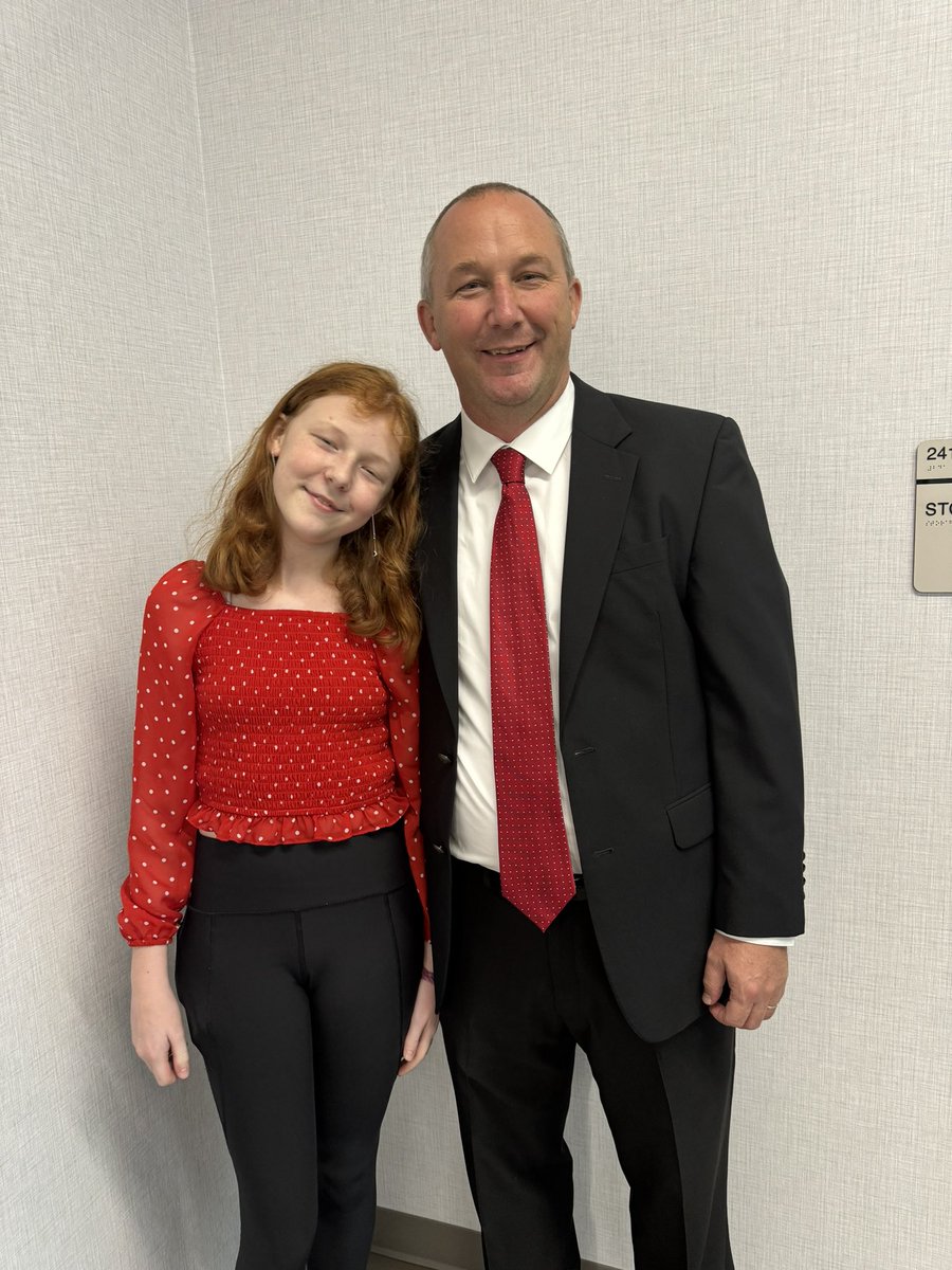 ManvelHS's tweet image. MHS wants to welcome as our new Associate Principal, Mr. Mark McMahon! He was accompanied by his daughter, Hannah.